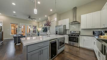 Shared fridge, microwave