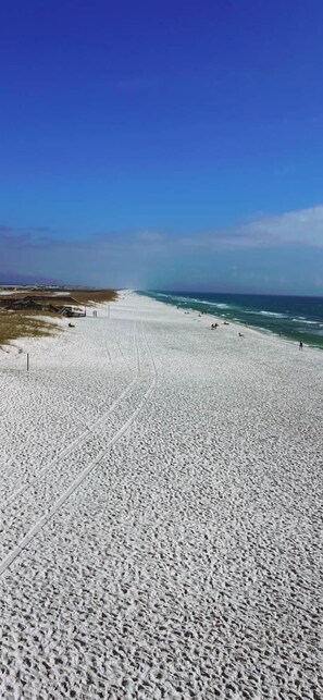 Sun-loungers, beach towels