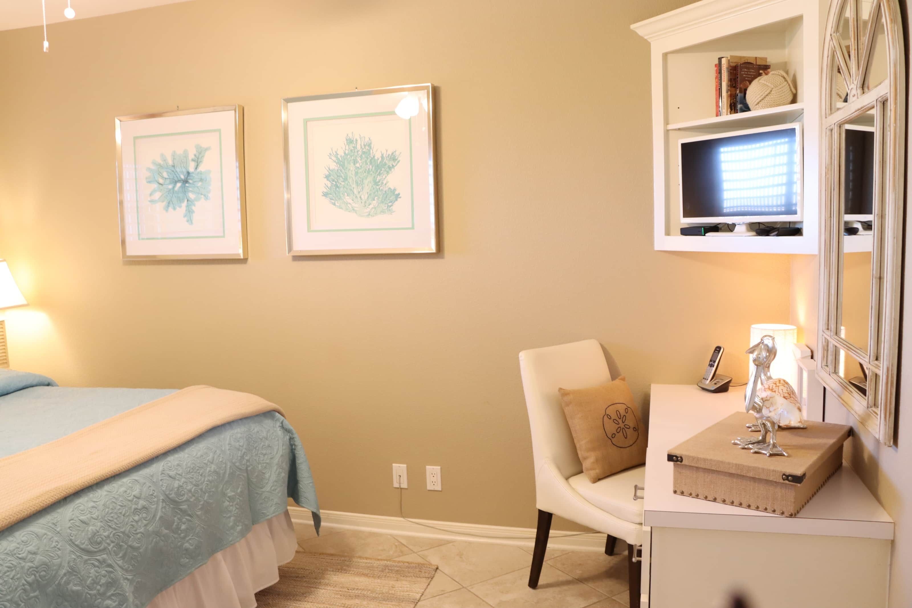 1 bedroom, bed sheets