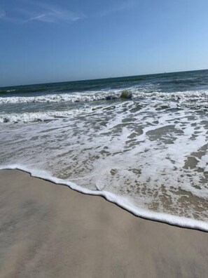 On the beach, sun-loungers, beach towels - Coastal Gratitude.....STUNNING Gulf front home (Dauphin Island)