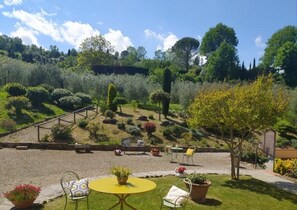 Property grounds - Casa Elisa apartment with shared pool in Tuscany (Montaione)