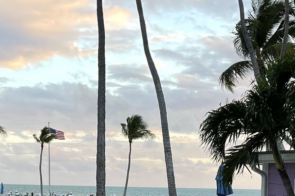 Una spiaggia nelle vicinanze, lettini da mare