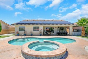 A heated pool