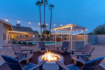 Welcome to HAPPY HOUR in SCOTTSDALE. Cheers to the backyard oasis with resort amenities!