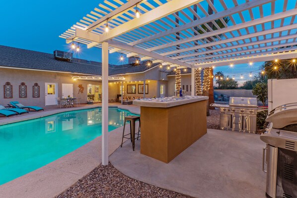 A heated pool