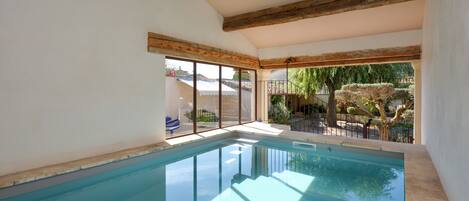 Indoor pool, a heated pool