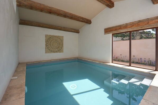 Indoor pool, a heated pool
