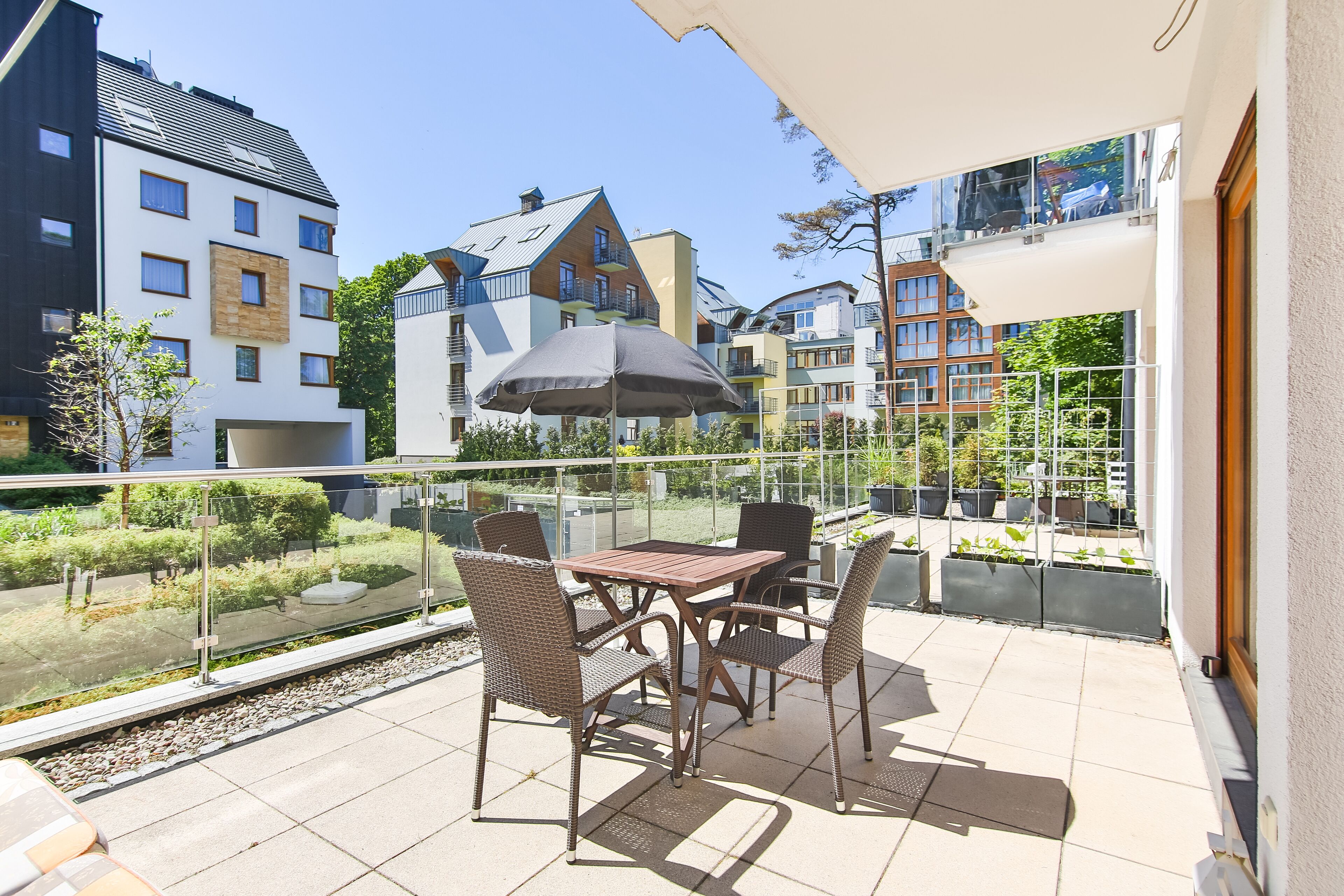 Eenvoudig appartement | Terras