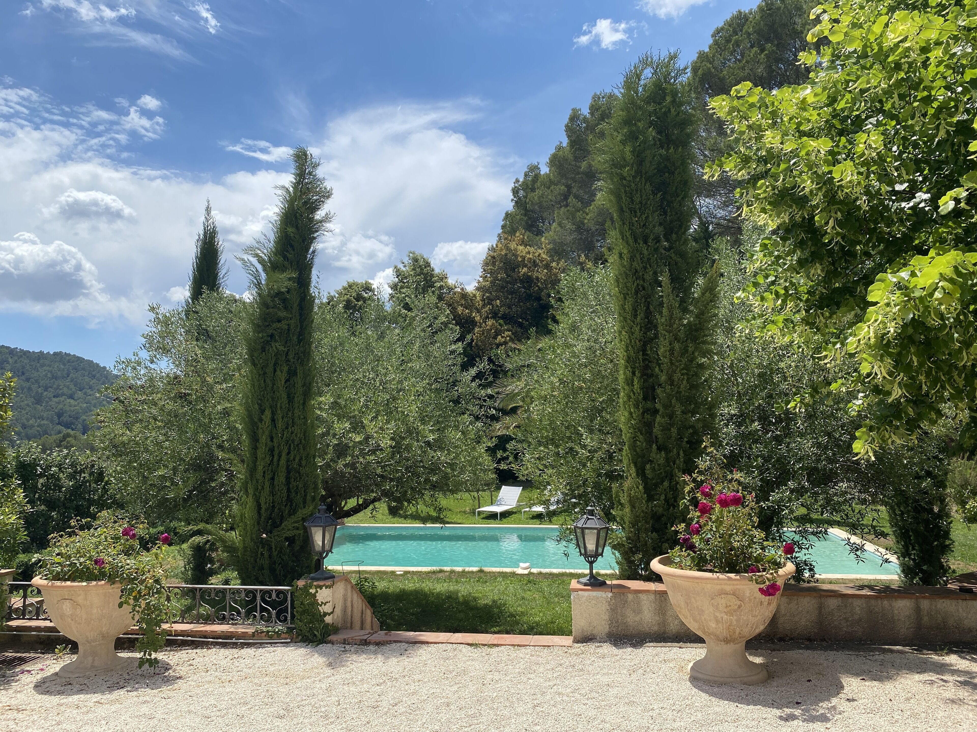 Piscine extérieure, piscine chauffée