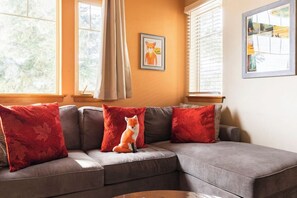 Smart TV, fireplace, video-game console