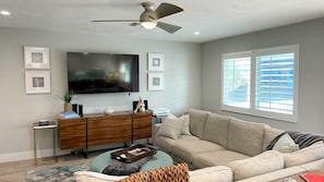 Smart TV, DVD player, books