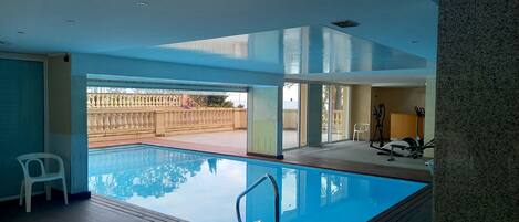 Indoor pool, outdoor pool