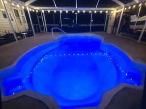 Piscine extérieure, piscine chauffée