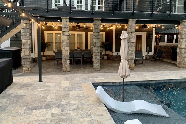 AuĂenpool, beheizter Pool