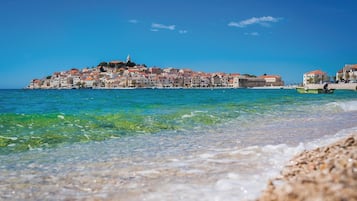 Vlak bij het strand