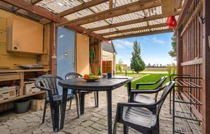 Outdoor dining - Gorgeous home in Bandholm with kitchen (Bandholm)
