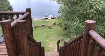 Custom Log Home w/ Lakefront in Northern Michigan 3BR/3BA