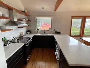 Full-sized fridge, microwave, oven, stovetop - Oceanviews from bedrooms and decks (Nehalem)