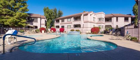 A heated pool