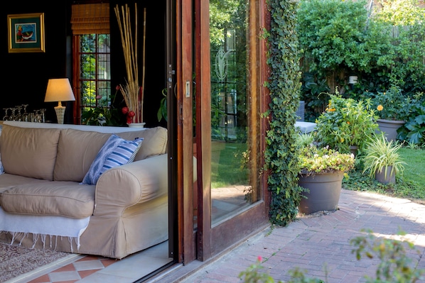 Chambre, 1 chambre, accessible aux personnes à mobilité réduite, balcon | Jardin