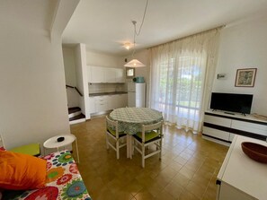 Villa, 2 Bedrooms, Balcony, Garden View | Living room - Holiday Home With Garden and Shared Pool (Caorle)