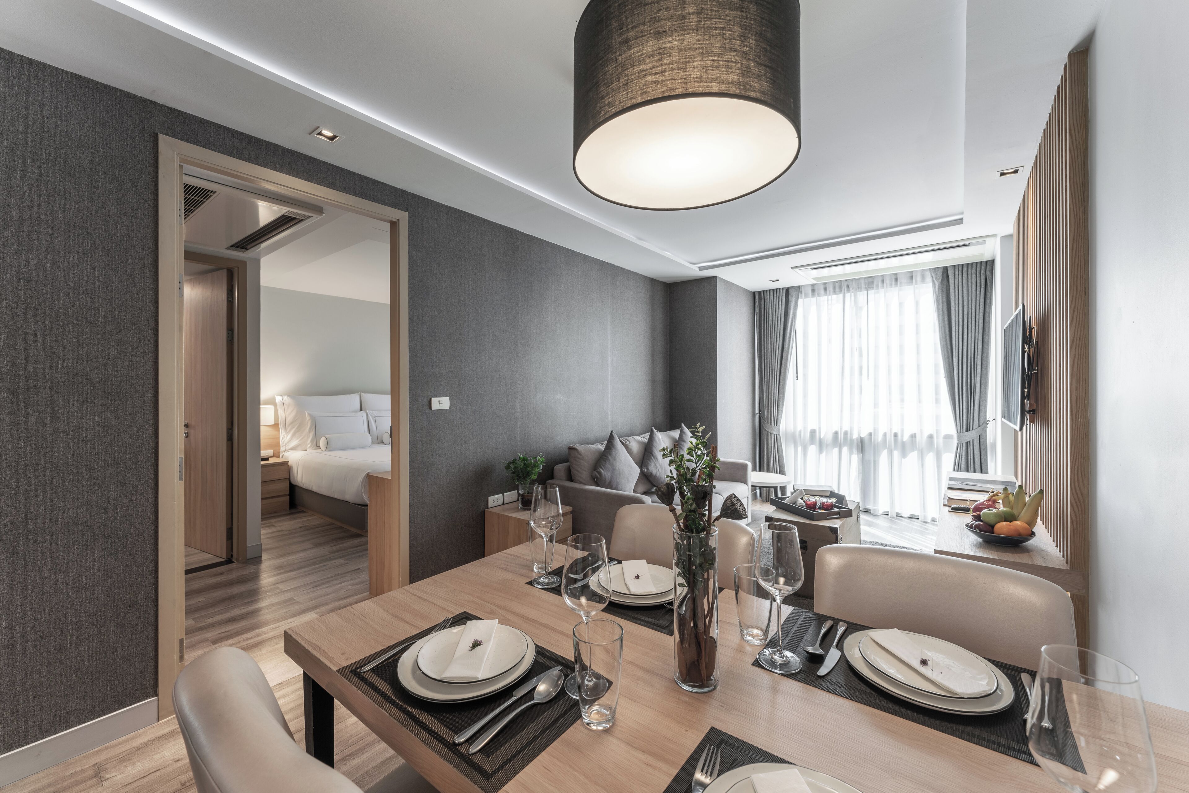 One-Bedroom Suite | Premium bedding, pillowtop beds, minibar, in-room safe