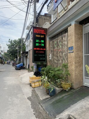 Voorkant van accommodatie