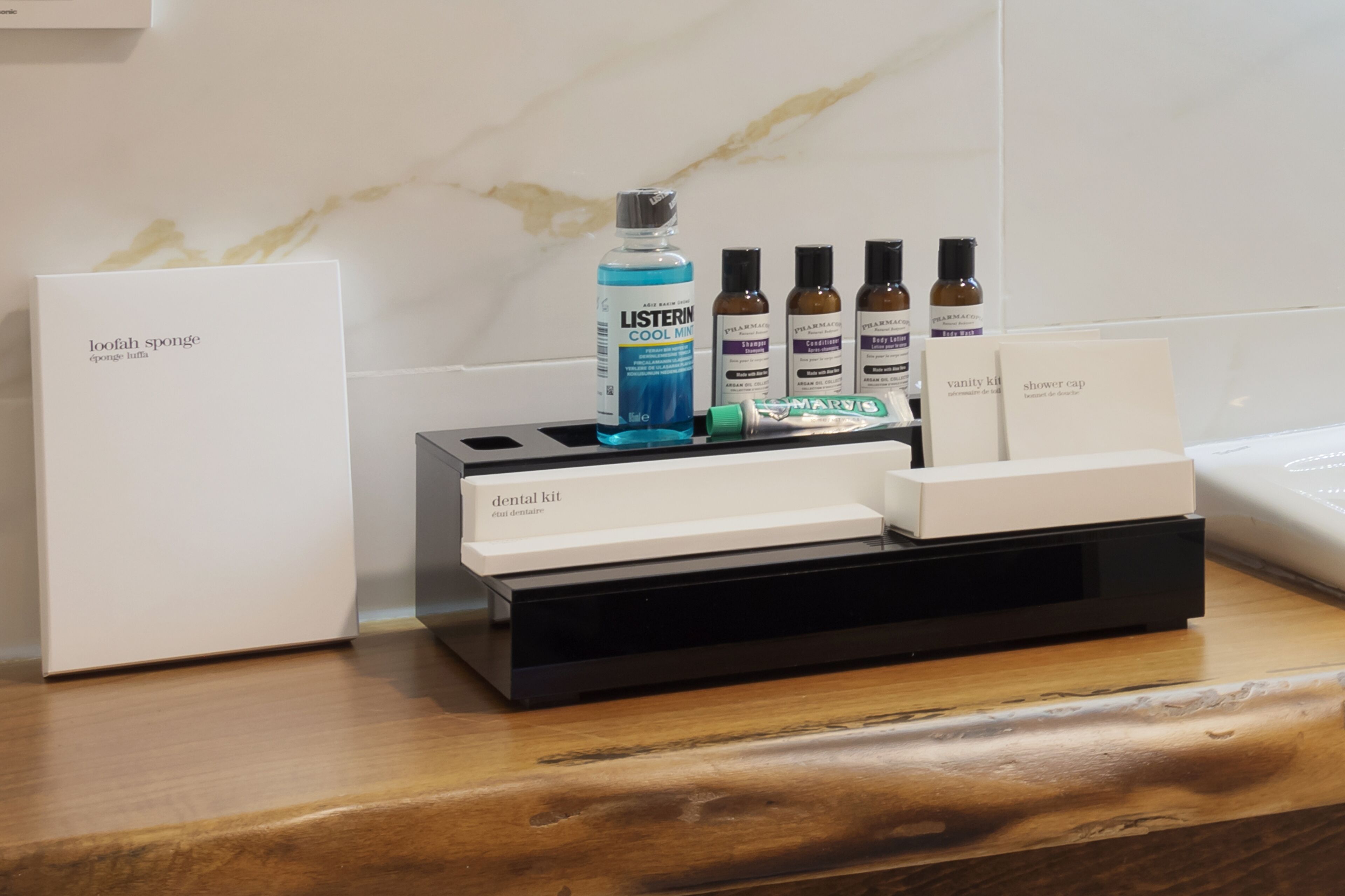 shower, rainfall showerhead, designer toiletries, hair dryer