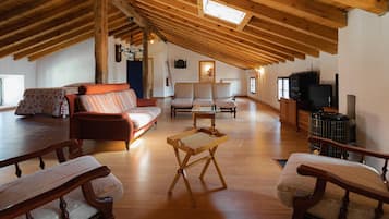 Televisión, chimenea