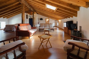 TV, fireplace - The Poet's Fifth (Almenar de Soria)
