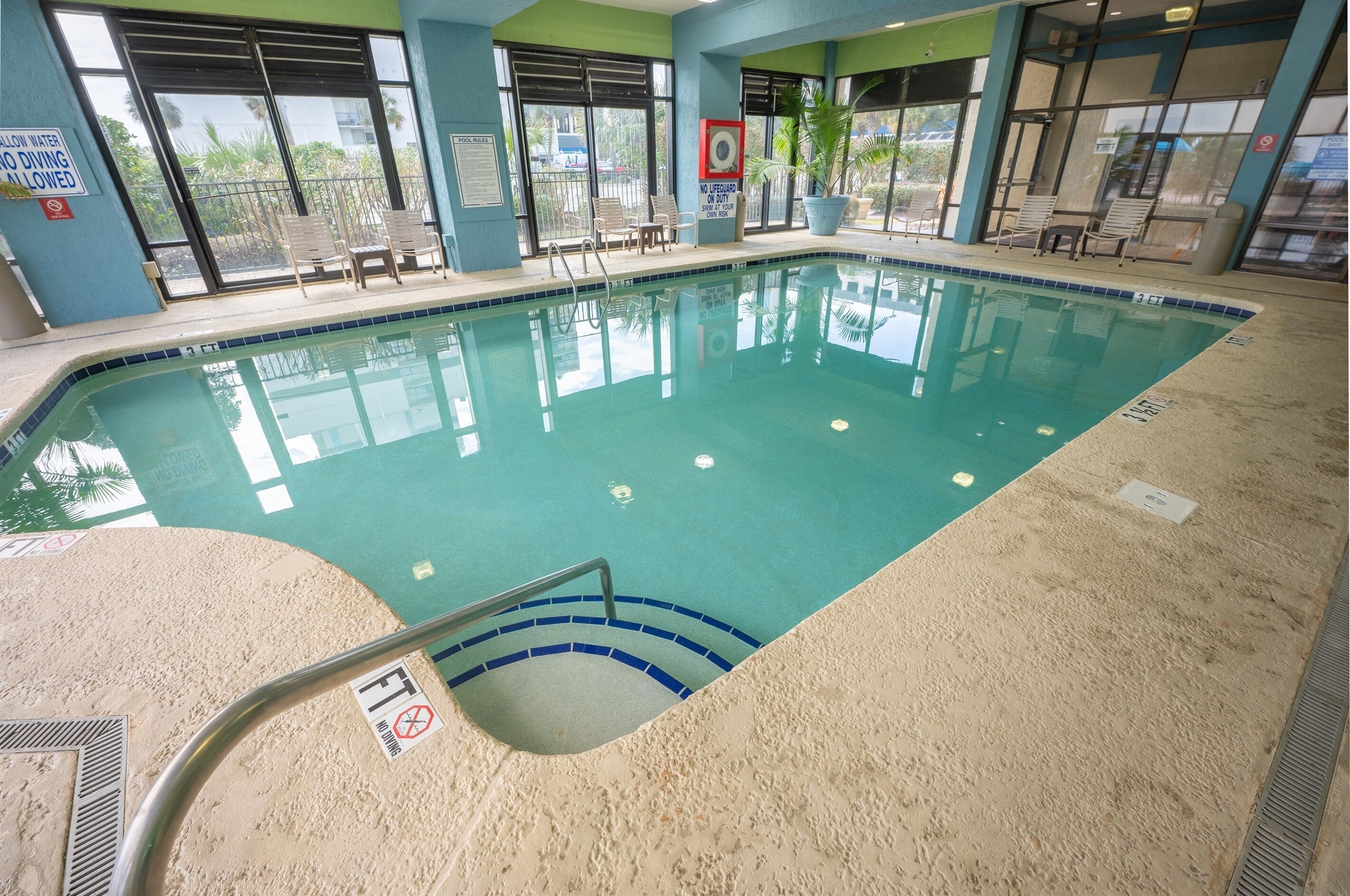 Indoor pool, a heated pool