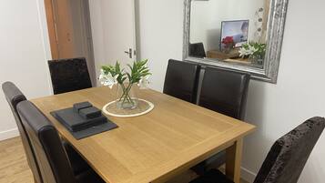 Apartment | Private kitchen | Fridge, microwave, oven, stovetop