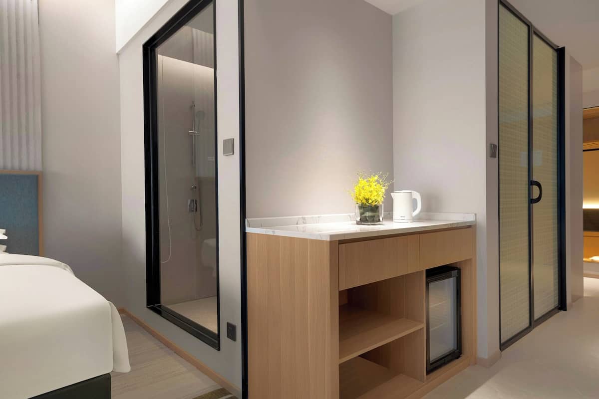 In-room safe, desk, blackout curtains, iron/ironing board