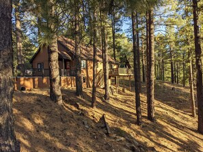 Exterior - Pine Cabin - 1 acre, VIEWS, Nearby Hiking, Deck, BBQ (Flagstaff)