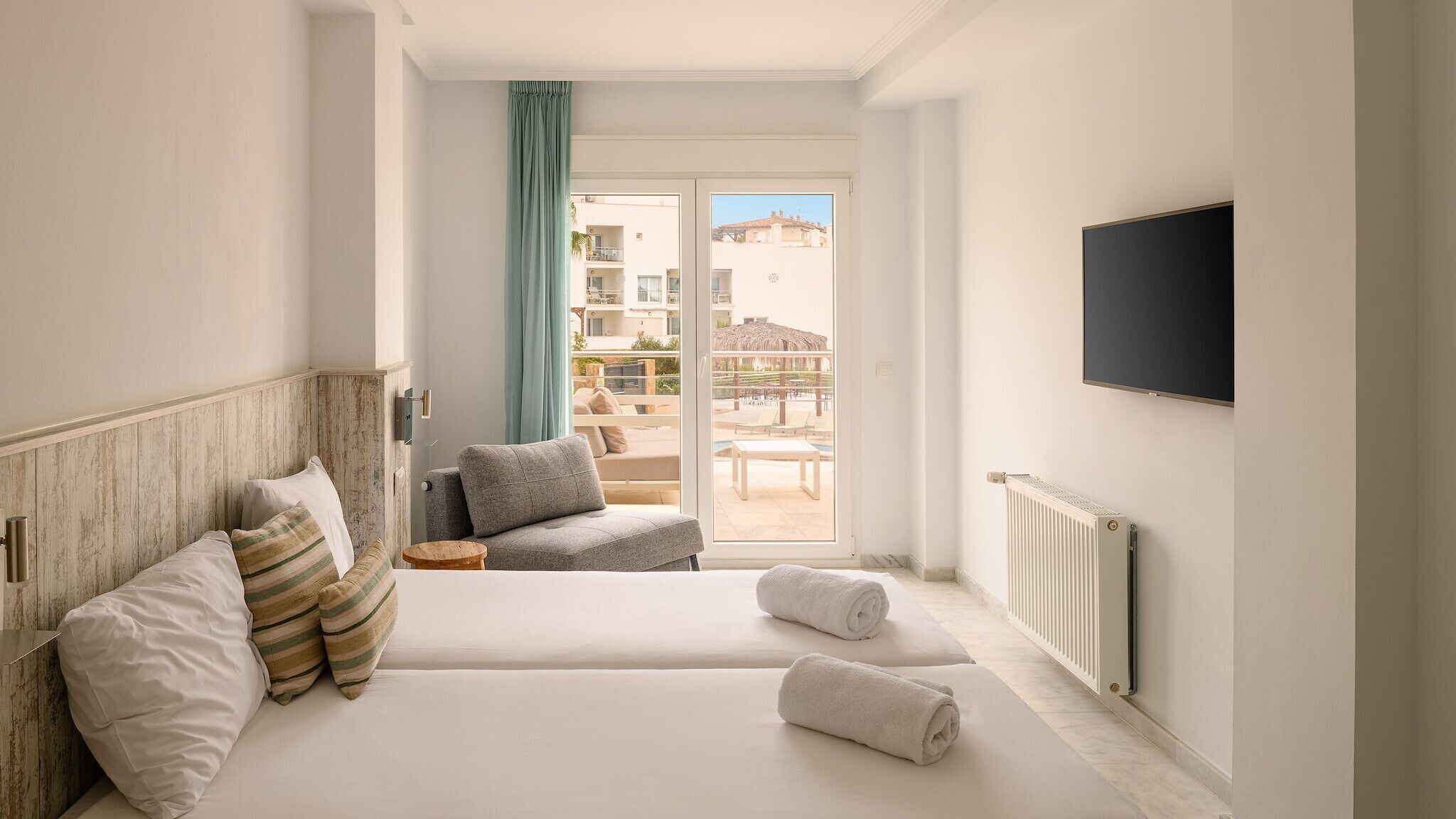 1 dormitorio, cuna de viaje, wifi gratis y ropa de cama