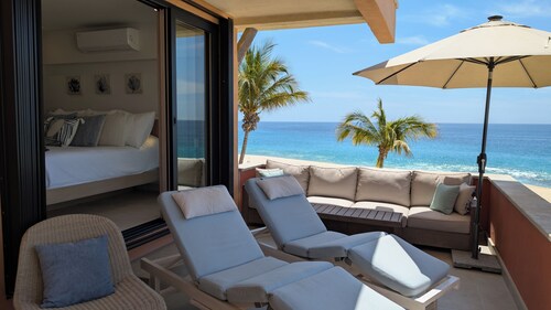 Luxury 2BR Beachfront Condo with Incredible Ocean Views at Zoetry Casa Del Mar.