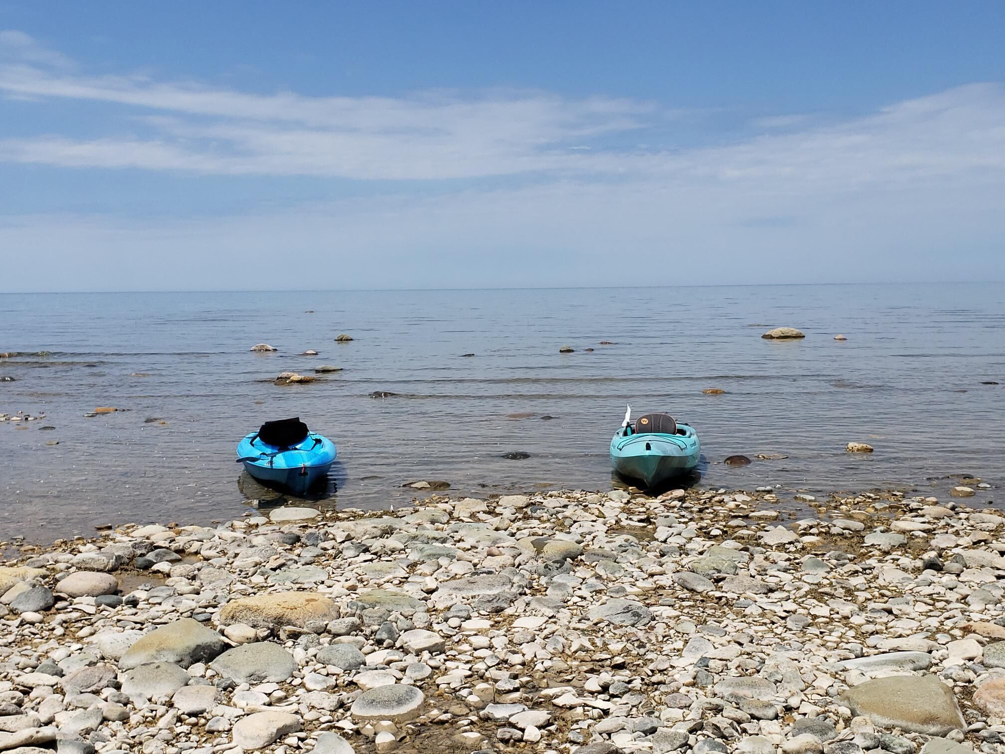 Launch your own kayak or canoe across the road from the cottage.