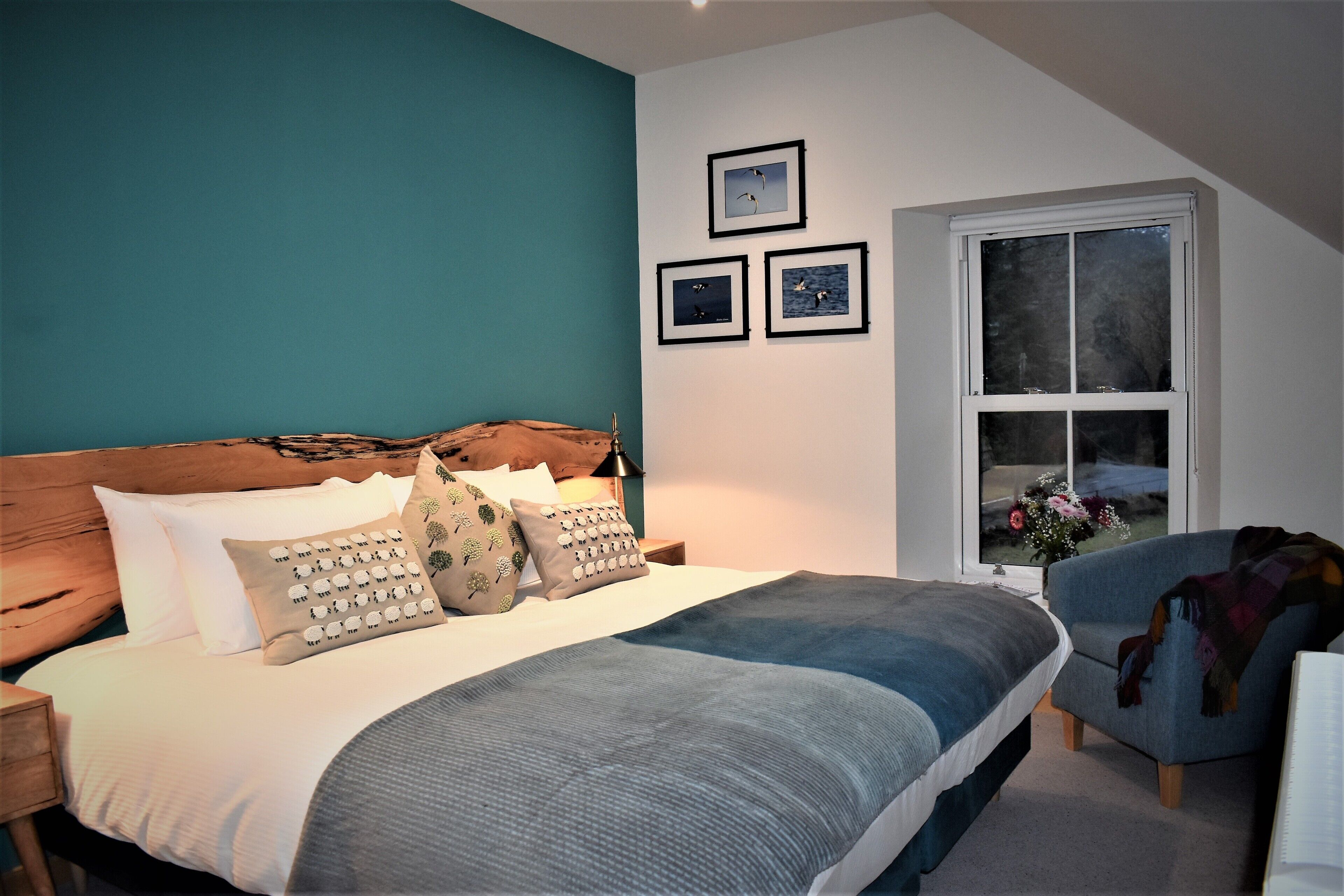 Allergikerbettwaren, individuell eingerichtet, Verdunkelungsvorhänge