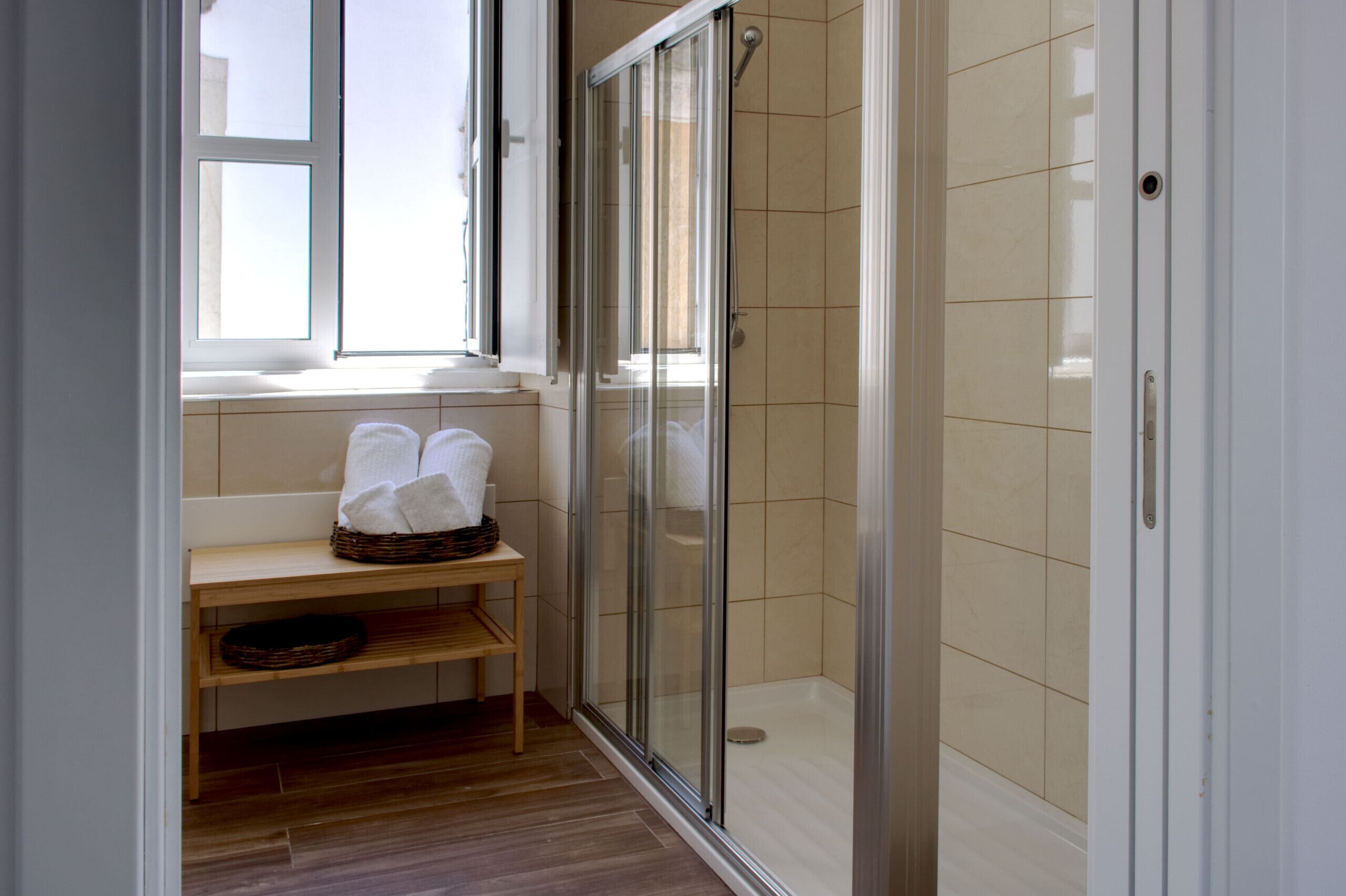 Shower, hair dryer