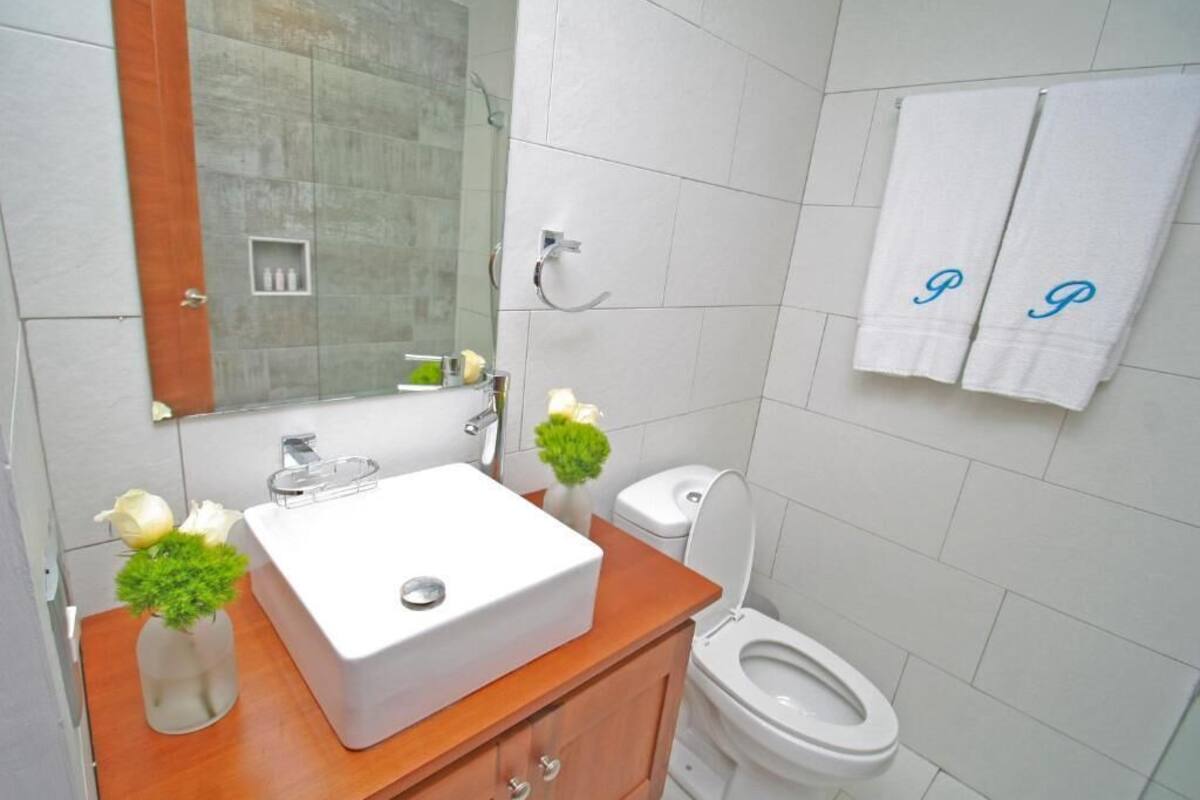standard room | bathroom | combined shower/bathtub, rainfall showerhead, hair dryer, towels
