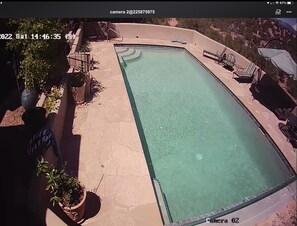 Piscine extérieure, piscine chauffée