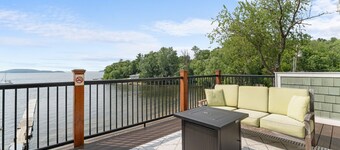The Eastside ~ Modern Coastal Getaway w/ Pool, Private Beach, Sauna and Dock