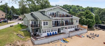The Eastside ~ Modern Coastal Getaway w/ Pool, Private Beach, Sauna and Dock