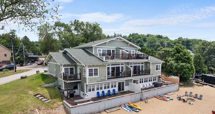 The Eastside ~ Modern Coastal Getaway w/ Pool, Private Beach, Sauna and Dock