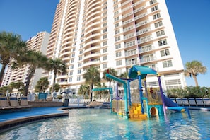Indoor pool, outdoor pool - Three Bedroom Deluxe, Ocean Front, Luxury Condo, Daytona Beach, FL (2581254) (Daytona Beach)