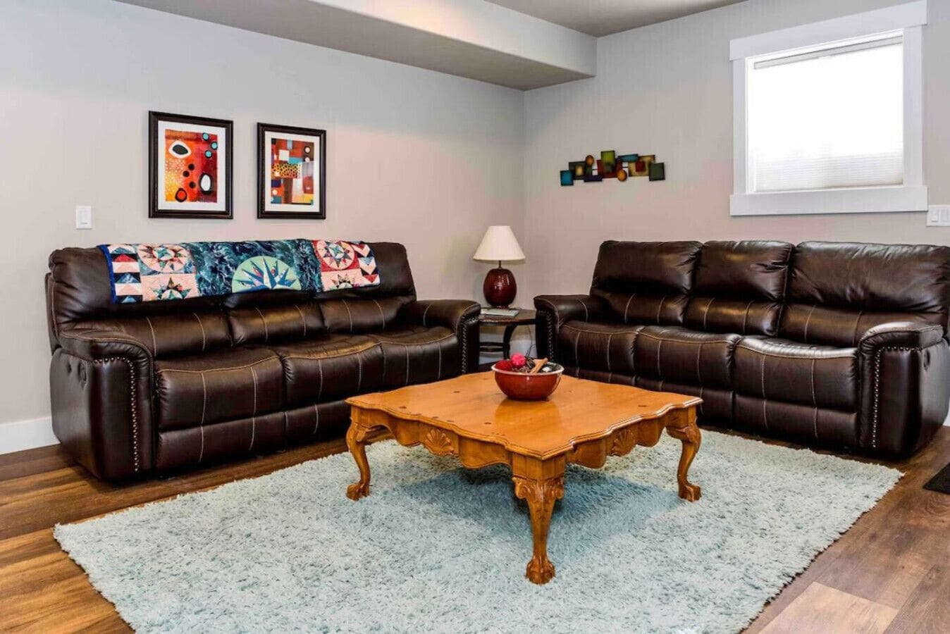 TV, fireplace, books
