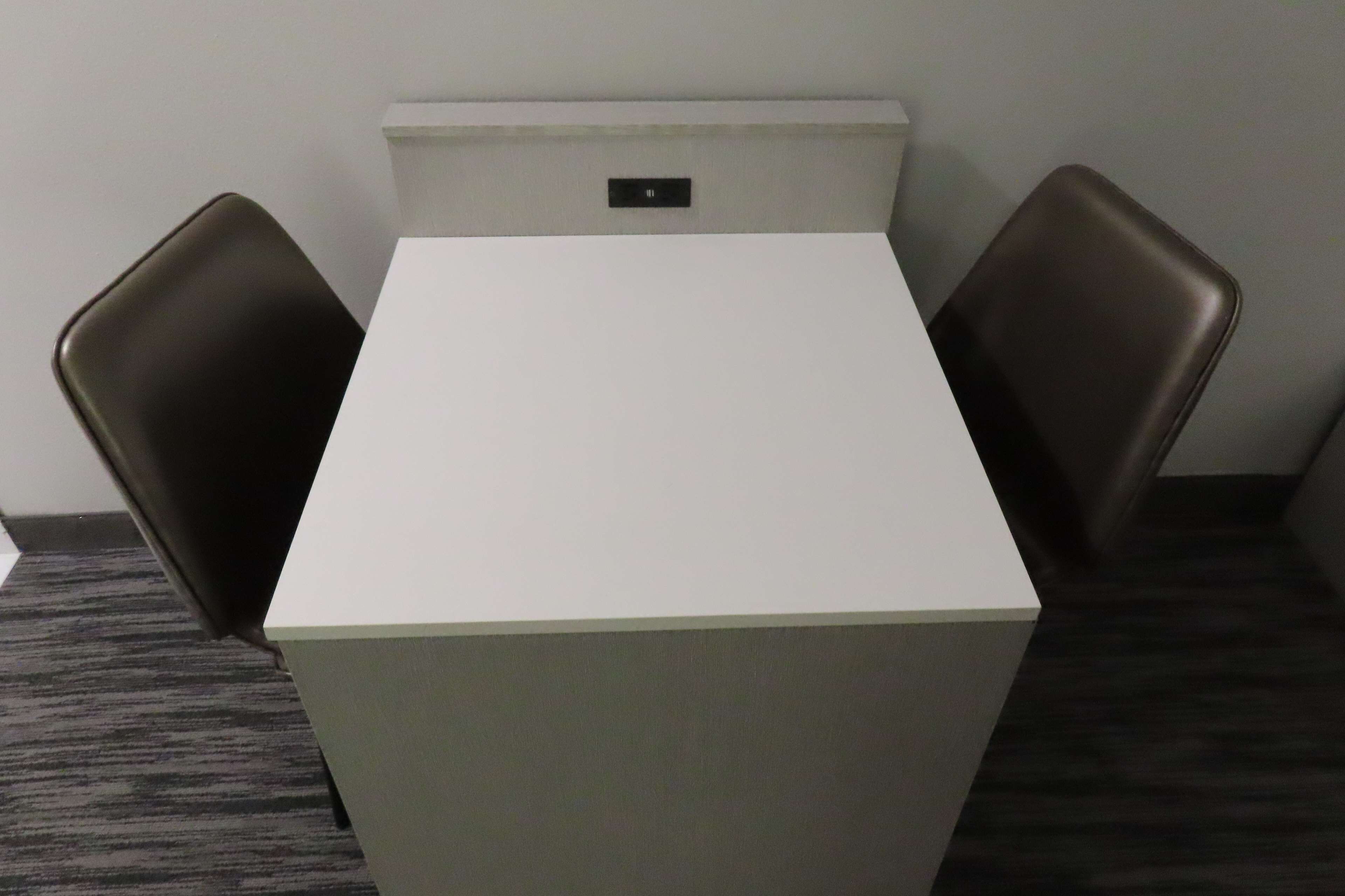 premium bedding, down duvets, desk, laptop workspace