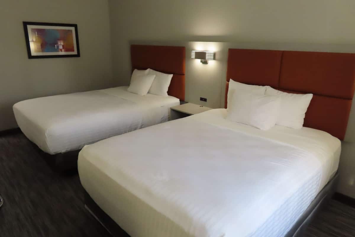 Standard Room, 2 Queen Beds, Non Smoking, Refrigerator & Microwave | Premium bedding, down duvets, desk, laptop workspace