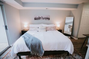 1 bedroom, iron/ironing board, free WiFi, bed sheets - Modern, Bright Retreat  for Couples and Business Travel - King Bed (Denver)