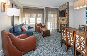 TV, fireplace, DVD player